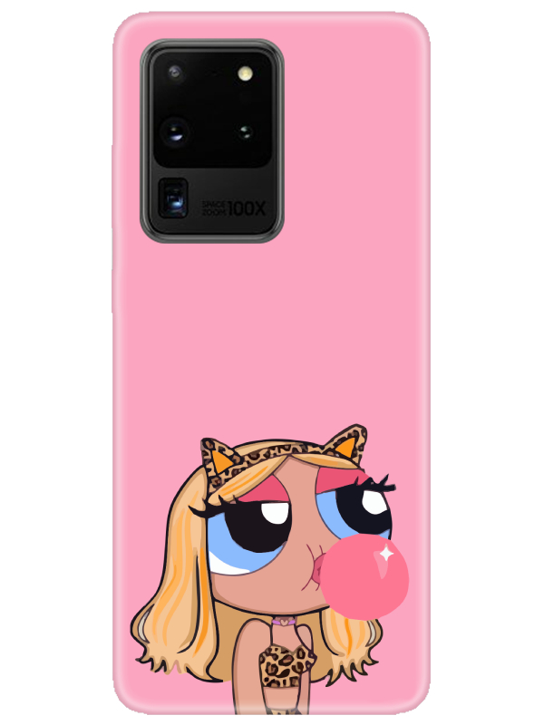 Samsung%20S20%20Ultra%20Powerpuff%20Girls%20Pembe%20Telefon%20Kılıfı