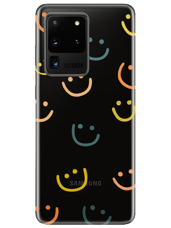 Samsung%20S20%20Ultra%20Emoji%20Gülen%20Yüz%20Şeffaf%20Telefon%20Kılıfı