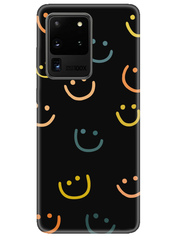 Samsung%20S20%20Ultra%20Emoji%20Gülen%20Yüz%20Siyah%20Telefon%20Kılıfı