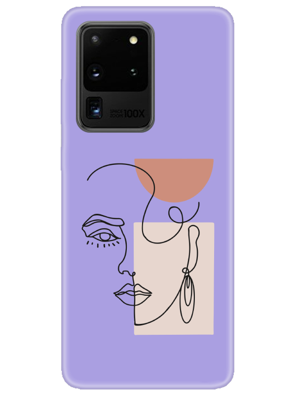 Samsung%20S20%20Ultra%20Women%20Art%20Lila%20Telefon%20Kılıfı