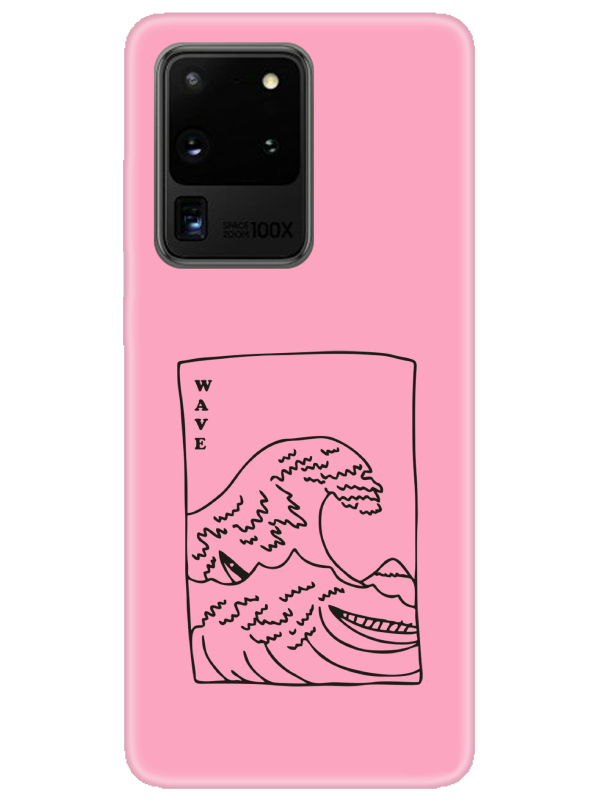 Samsung%20S20%20Ultra%20Kanagawa%20Wave%20Pembe%20Telefon%20Kılıfı