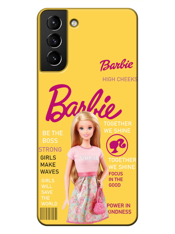 Samsung%20S21%20Barbie%20Sarı%20Telefon%20Kılıfı