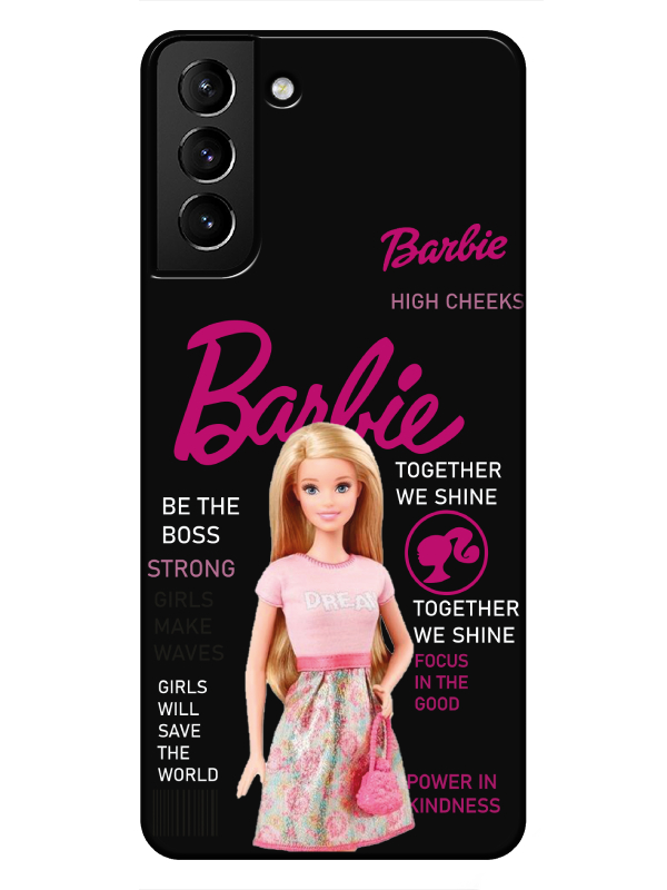 Samsung%20S21%20Barbie%20Siyah%20Telefon%20Kılıfı