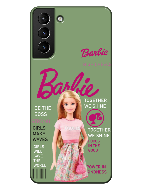 Samsung%20S21%20Barbie%20Yeşil%20Telefon%20Kılıfı