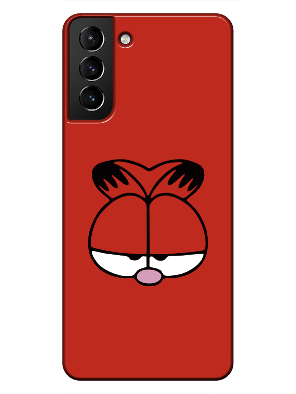 Samsung%20S21%20Garfield%20Kırmızı%20Telefon%20Kılıfı