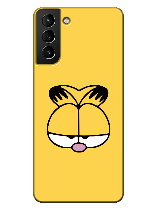 Samsung%20S21%20Garfield%20Sarı%20Telefon%20Kılıfı