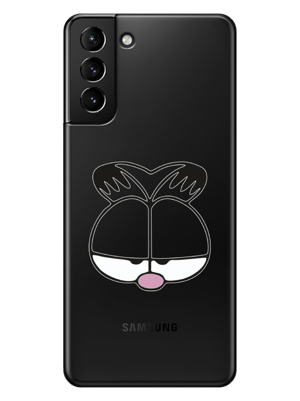 Samsung%20S21%20Garfield%20Şeffaf%20Telefon%20Kılıfı