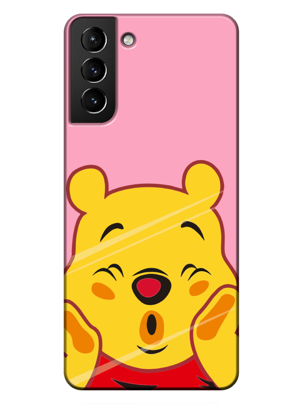 Samsung%20S21%20Winnie%20The%20Pooh%20Pembe%20Telefon%20Kılıfı