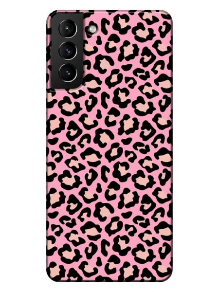 Samsung%20S21%20Leopar%20Desenli%20Pembe%20Telefon%20Kılıfı