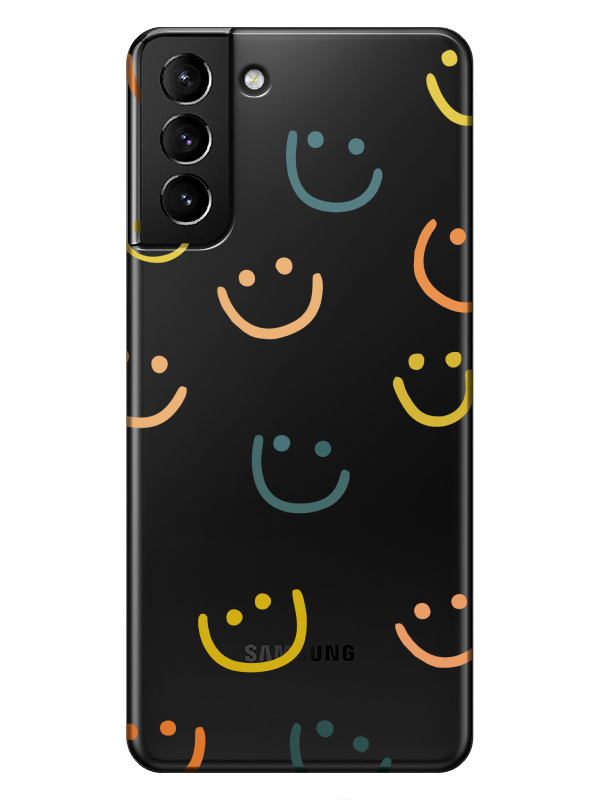 Samsung%20S21%20Emoji%20Gülen%20Yüz%20Şeffaf%20Telefon%20Kılıfı