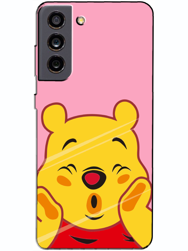 Samsung%20S21%20FE%20Winnie%20The%20Pooh%20Pembe%20Telefon%20Kılıfı