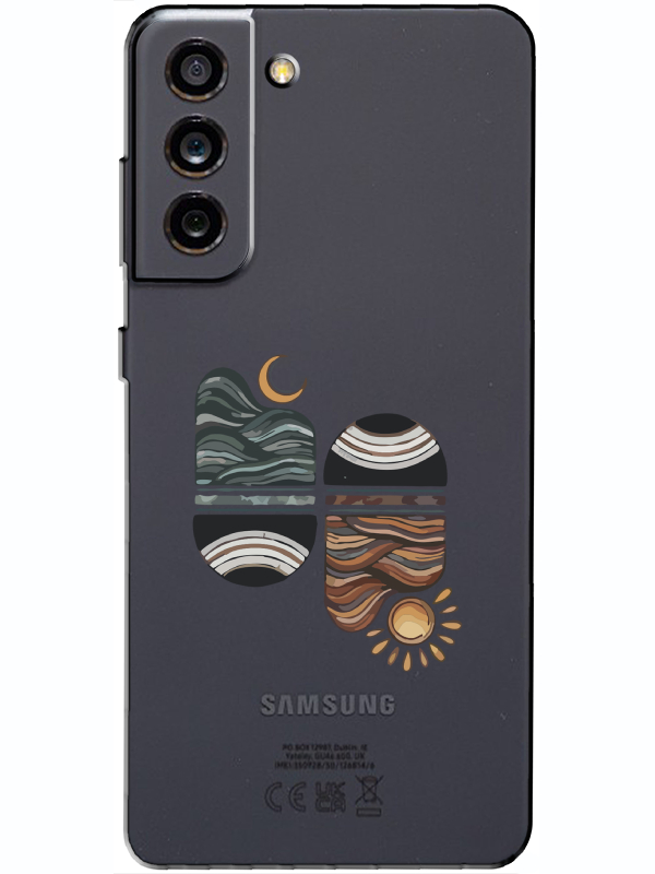 Samsung%20S21%20FE%20Sunset%20Wave%20Şeffaf%20Telefon%20Kılıfı