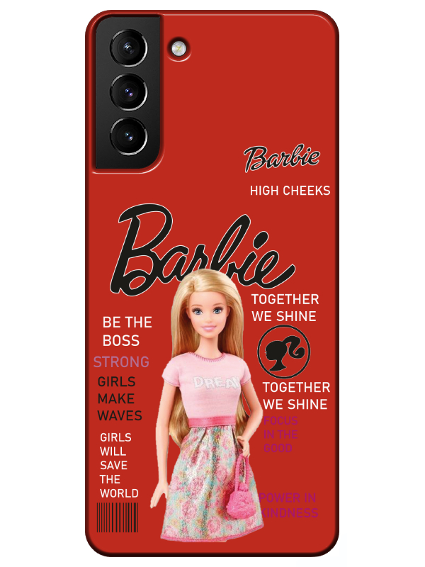 Samsung%20S21%20Plus%20Barbie%20Kırmızı%20Telefon%20Kılıfı