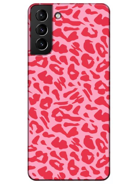 Samsung%20S21%20Plus%20Leopar%20Desen%20Pembe%20Telefon%20Kılıfı