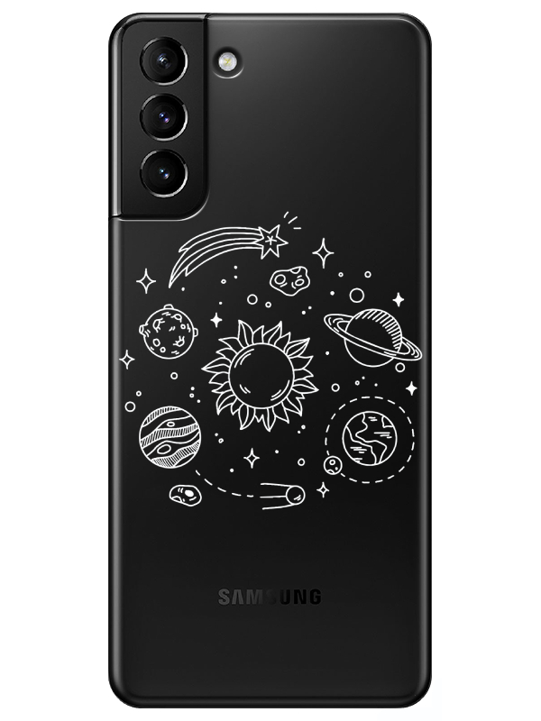 Samsung%20S21%20Plus%20Gezegen%20Şeffaf%20Telefon%20Kılıfı