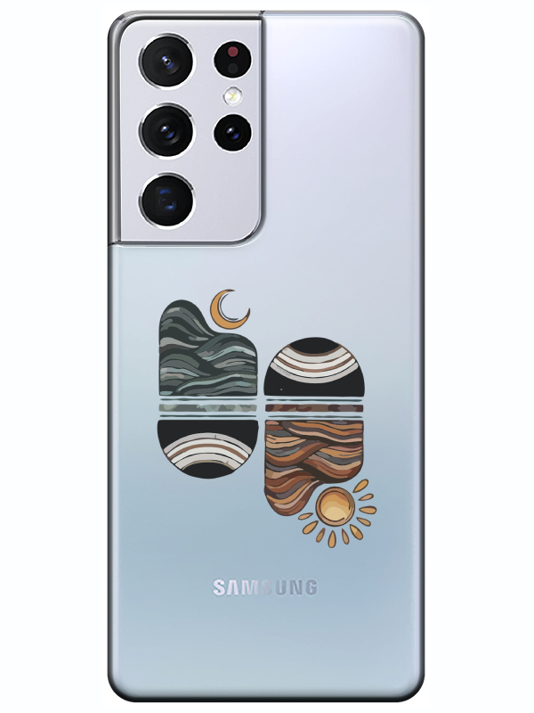 Samsung%20S21%20Ultra%20Sunset%20Wave%20Şeffaf%20Telefon%20Kılıfı