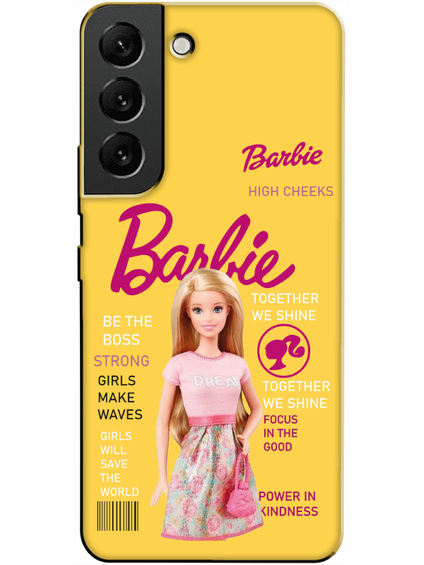 Samsung%20S22%20Barbie%20Sarı%20Telefon%20Kılıfı