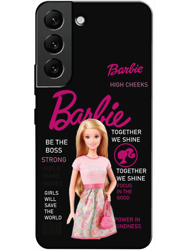 Samsung%20S22%20Barbie%20Siyah%20Telefon%20Kılıfı