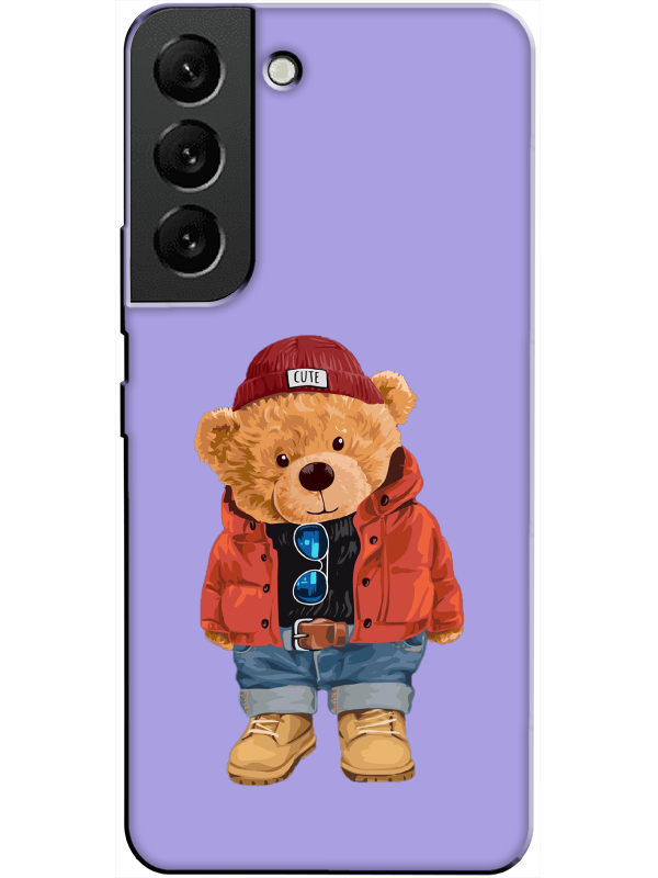 Samsung%20S22%20Teddy%20Bear%20Lila%20Telefon%20Kılıfı