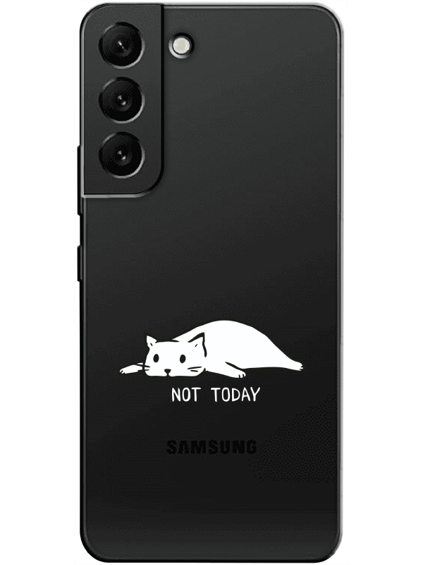 Samsung%20S22%20Not%20Today%20Kedi%20Şeffaf%20Telefon%20Kılıfı