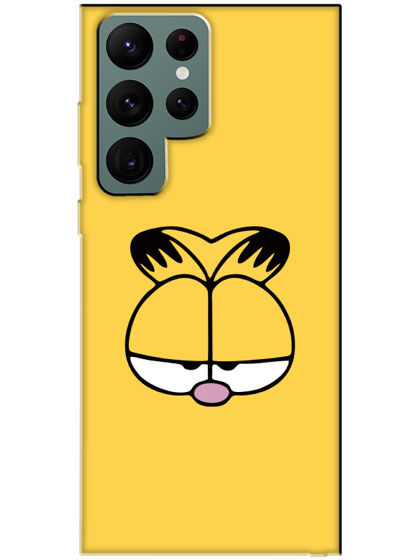 Samsung%20S22%20Ultra%20Garfield%20Sarı%20Telefon%20Kılıfı