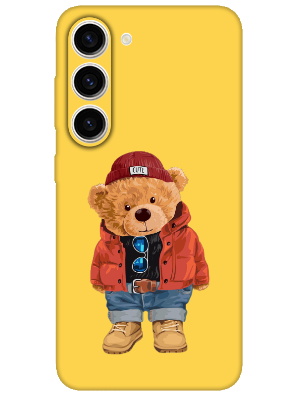 Samsung%20S23%20Plus%20Teddy%20Bear%20Sarı%20Telefon%20Kılıfı