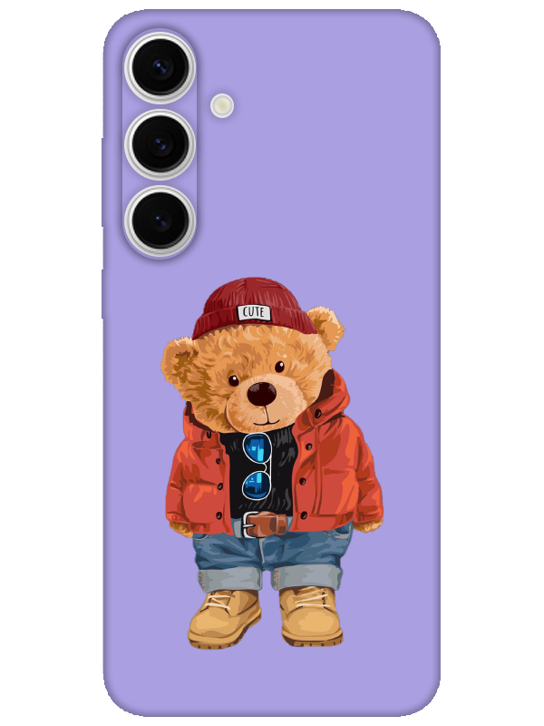 Samsung%20S24%20Teddy%20Bear%20Lila%20Telefon%20Kılıfı