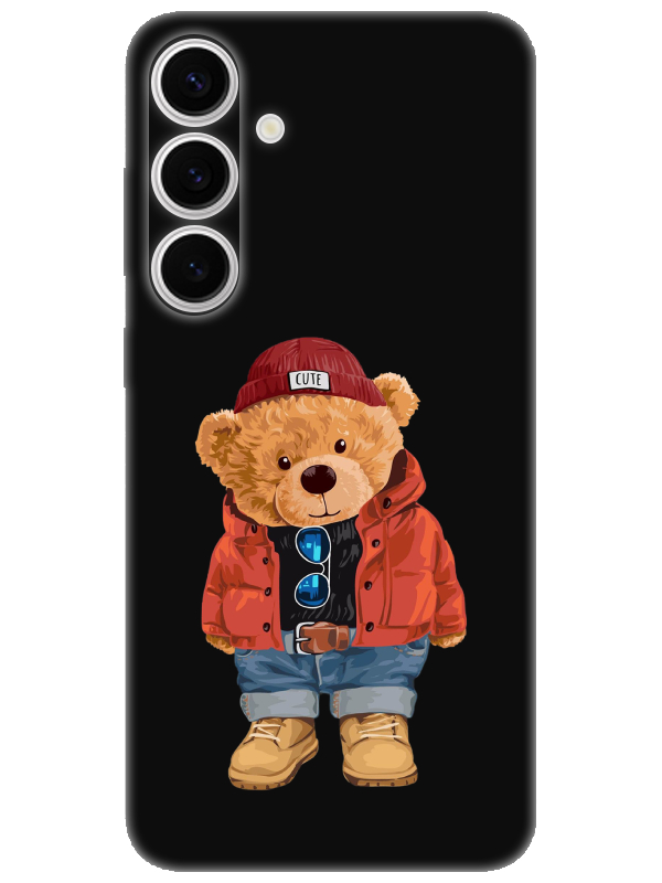 Samsung%20S24%20Plus%20Teddy%20Bear%20Siyah%20Telefon%20Kılıfı