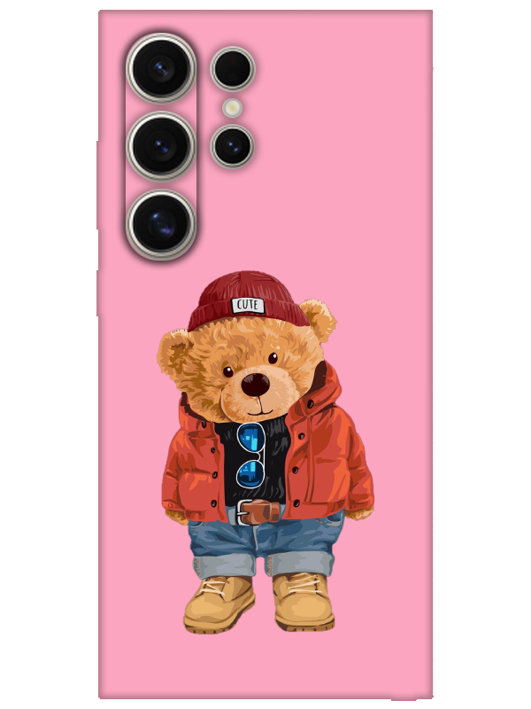 Samsung%20S24%20Ultra%20Teddy%20Bear%20Pembe%20Telefon%20Kılıfı