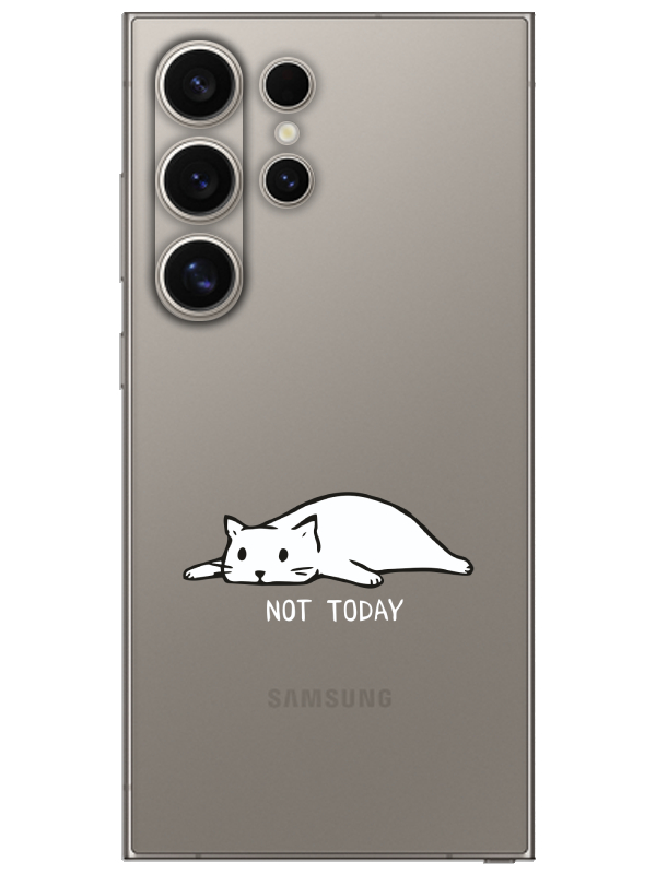 Samsung%20S24%20Ultra%20Not%20Today%20Kedi%20Şeffaf%20Telefon%20Kılıfı