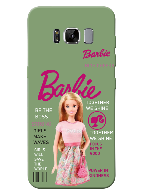 Samsung%20S8%20Barbie%20Yeşil%20Telefon%20Kılıfı