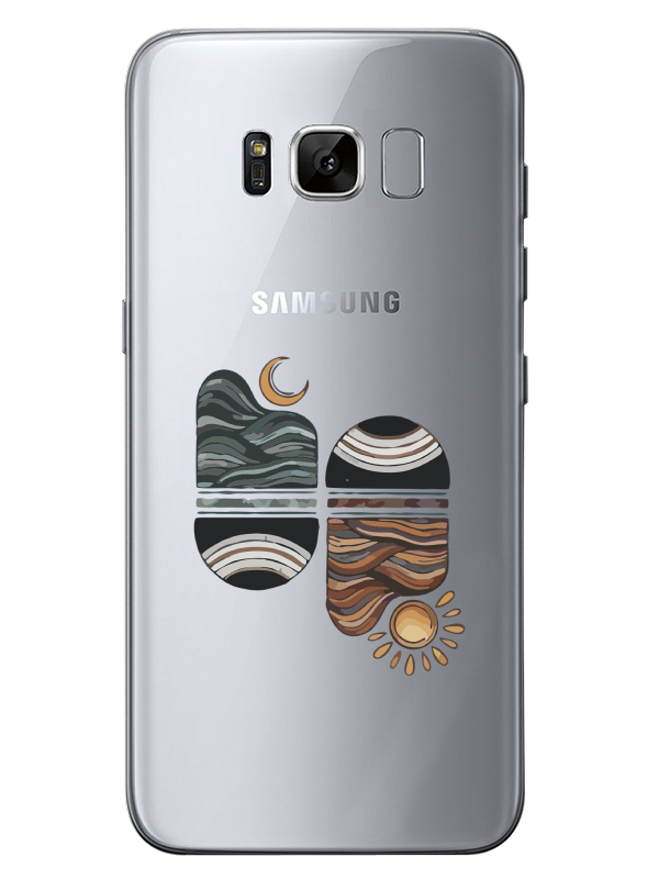 Samsung%20S8%20Sunset%20Wave%20Şeffaf%20Telefon%20Kılıfı