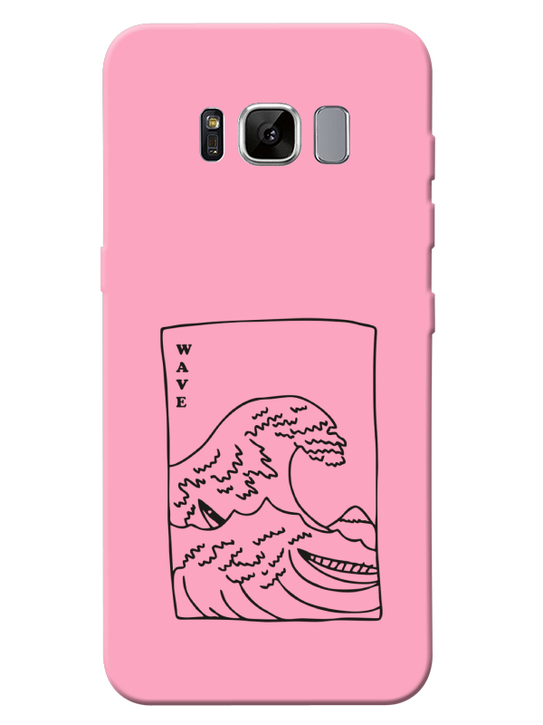 Samsung%20S8%20Kanagawa%20Wave%20Pembe%20Telefon%20Kılıfı