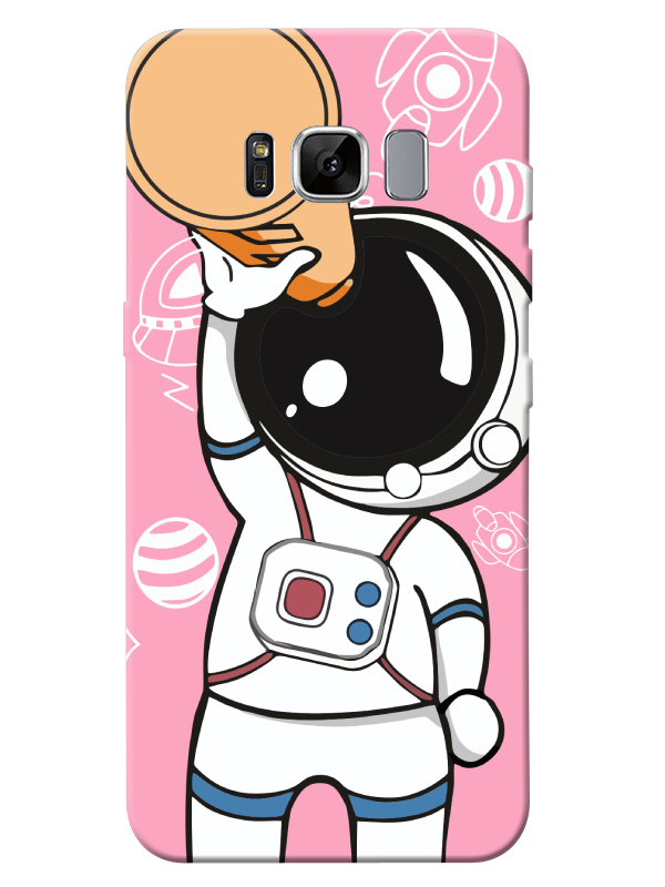 Samsung%20S8%20Astronot%20Pembe%20Telefon%20Kılıfı