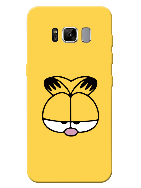 Samsung%20S8%20Plus%20Garfield%20Sarı%20Telefon%20Kılıfı