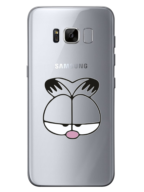 Samsung%20S8%20Plus%20Garfield%20Şeffaf%20Telefon%20Kılıfı