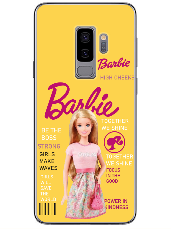 Samsung%20S9%20Barbie%20Sarı%20Telefon%20Kılıfı