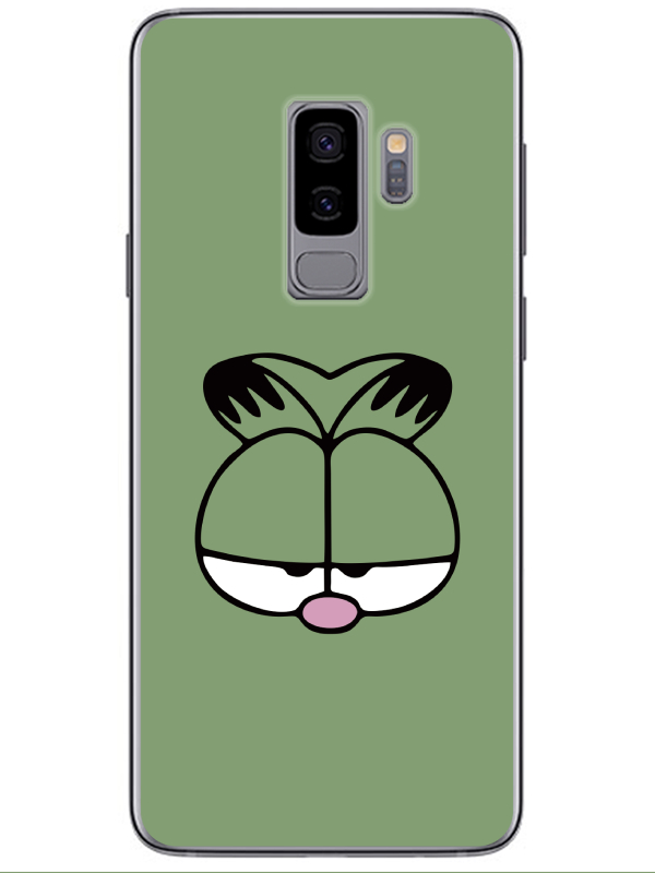 Samsung%20S9%20Garfield%20Yeşil%20Telefon%20Kılıfı