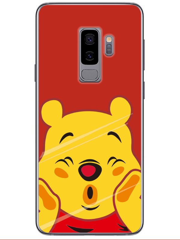 Samsung%20S9%20Winnie%20The%20Pooh%20Kırmızı%20Telefon%20Kılıfı