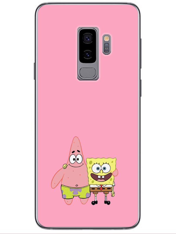 Samsung%20S9%20Sünger%20Bob%20Ve%20Patrickstar%20Pembe%20Telefon%20Kılıfı