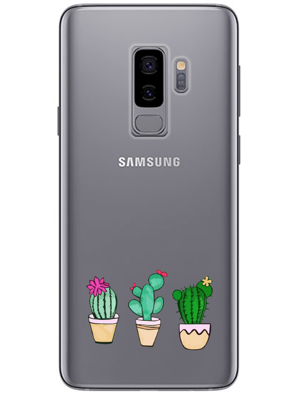 Samsung%20S9%20Kaktüs%20Şeffaf%20Telefon%20Kılıfı