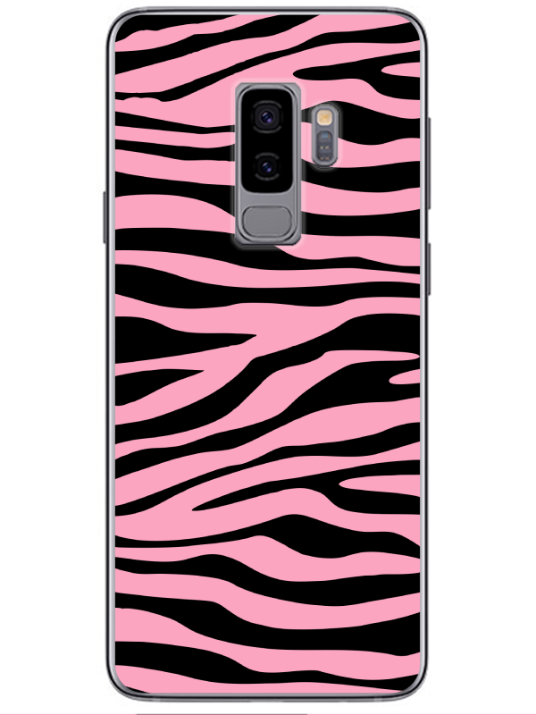 Samsung%20S9%20Zebra%20Desen%20Pembe%20Telefon%20Kılıfı