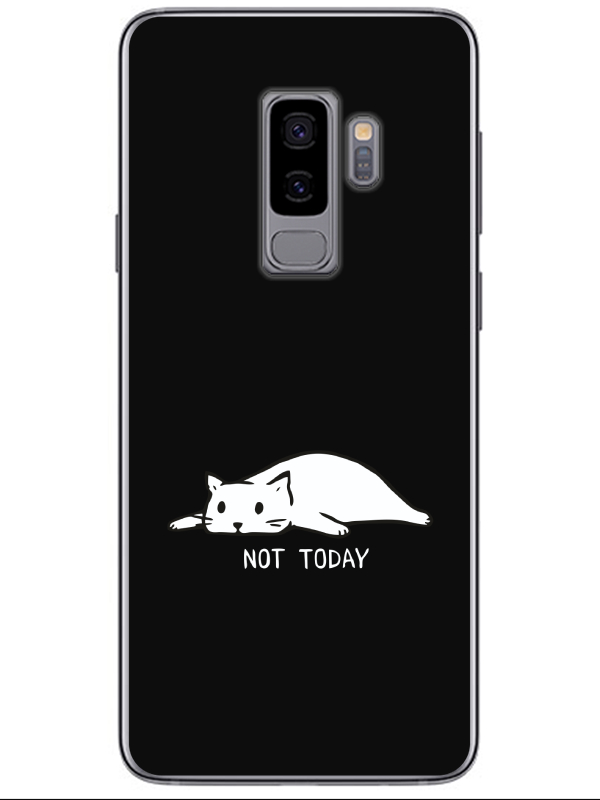 Samsung%20S9%20Not%20Today%20Kedi%20Siyah%20Telefon%20Kılıfı