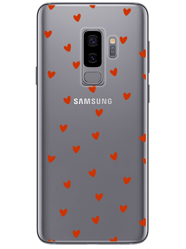 Samsung%20S9%20Minik%20Kalpler%20Şeffaf%20Telefon%20Kılıfı