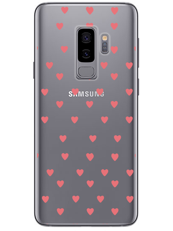 Samsung%20S9%20Minik%20Kalpler%20Şeffaf%20Telefon%20Kılıfı