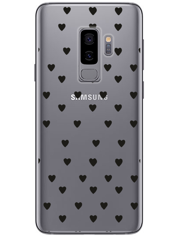 Samsung%20S9%20Minik%20Kalpler%20Şeffaf%20Telefon%20Kılıfı