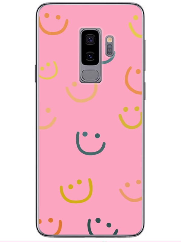 Samsung%20S9%20Emoji%20Gülen%20Yüz%20Pembe%20Telefon%20Kılıfı