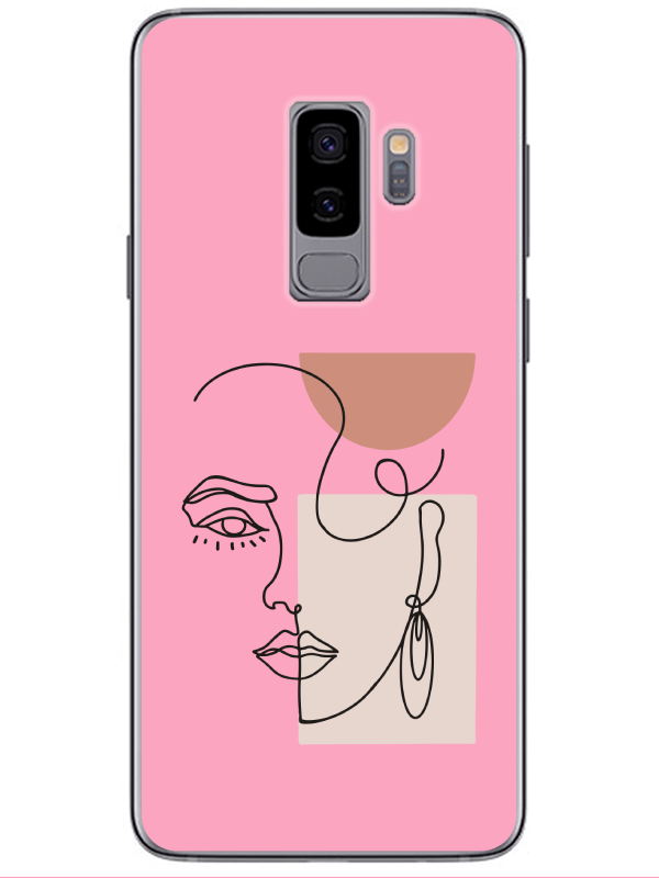 Samsung%20S9%20Women%20Art%20Pembe%20Telefon%20Kılıfı