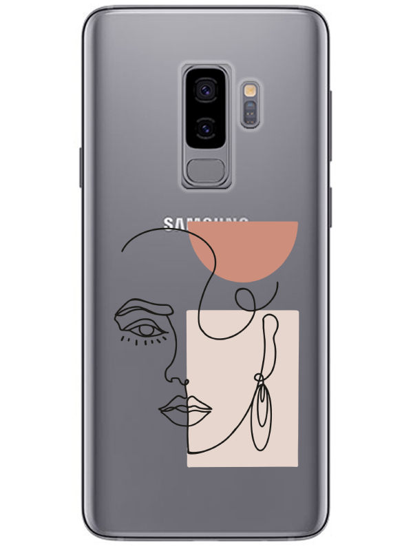 Samsung%20S9%20Women%20Art%20Şeffaf%20Telefon%20Kılıfı