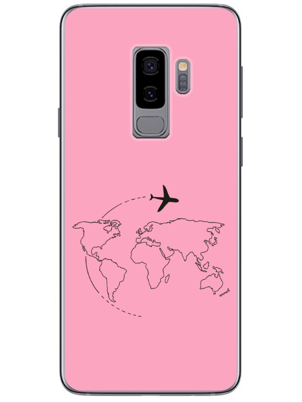 Samsung%20S9Face%20Art%20Pembe%20Telefon%20Kılıfı